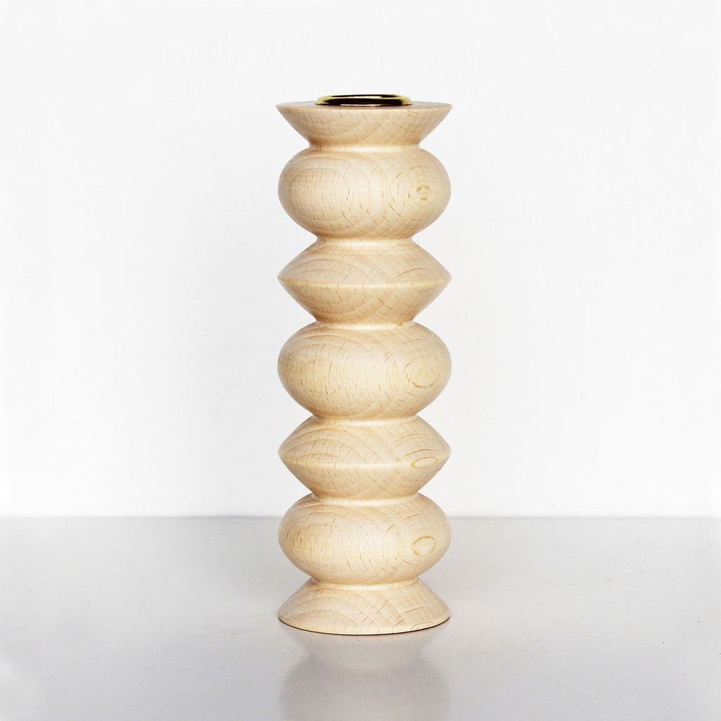 Totem Wooden Candle Holder - Tall Nº 5