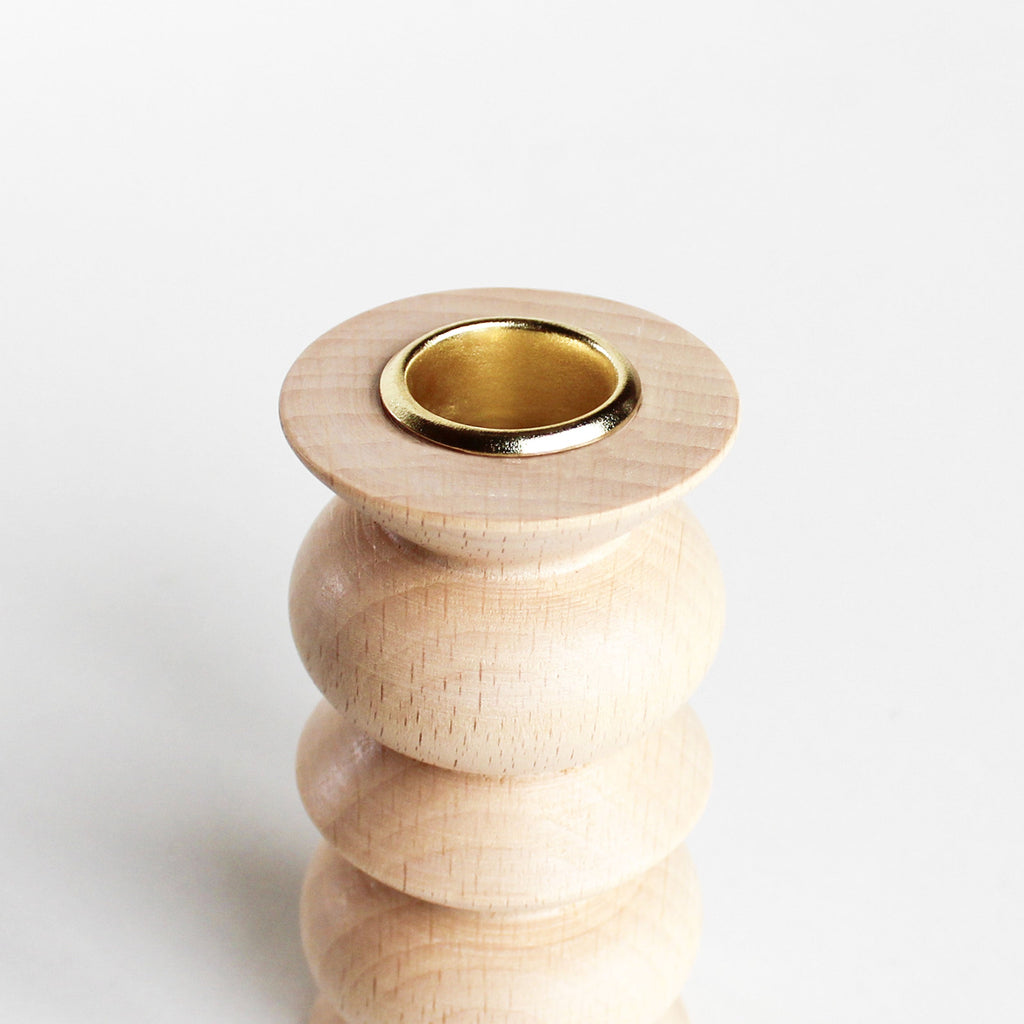 Totem Wooden Candle Holder - Tall Nº 5