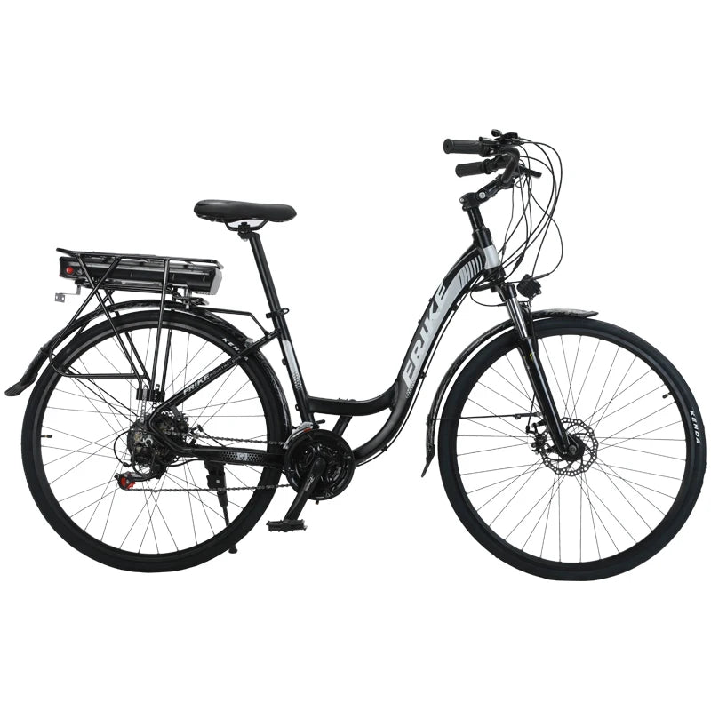 Bicicleta elétrica de senhora de 28 polegadas, 21 velocidades, para estudantes, de adulto, em liga de alumínio, para uso urbano. Envio direto da fábrica