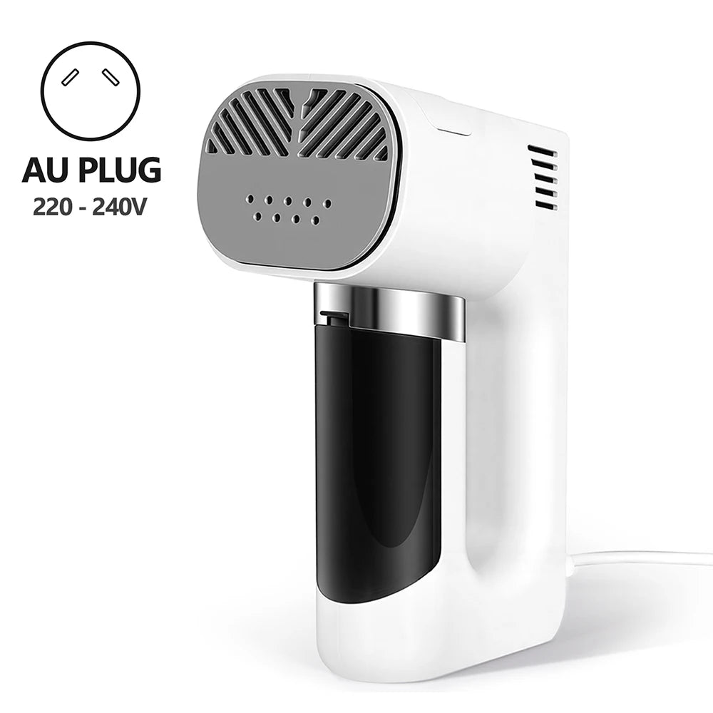 Ferro a vapor portátil 2 em 1 de 1200 W com dupla função de vapor e sucção, remove rapidamente as rugas