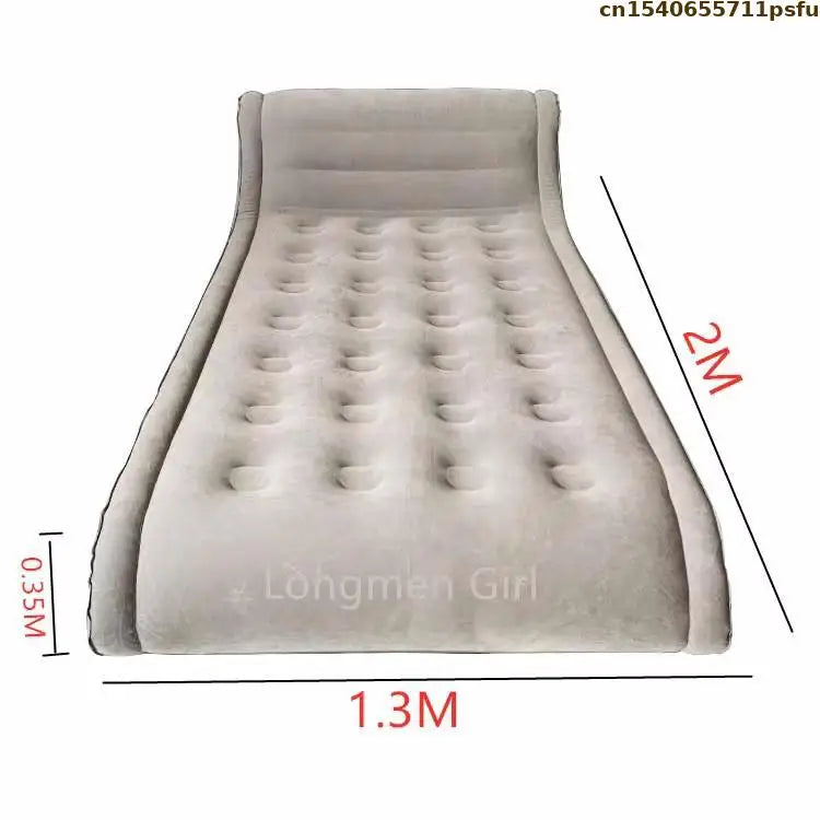 Moderno sofá-cama dobrável com revestimento em veludo e pele PVC, ideal para campismo, viagens, quarto, cama de casal