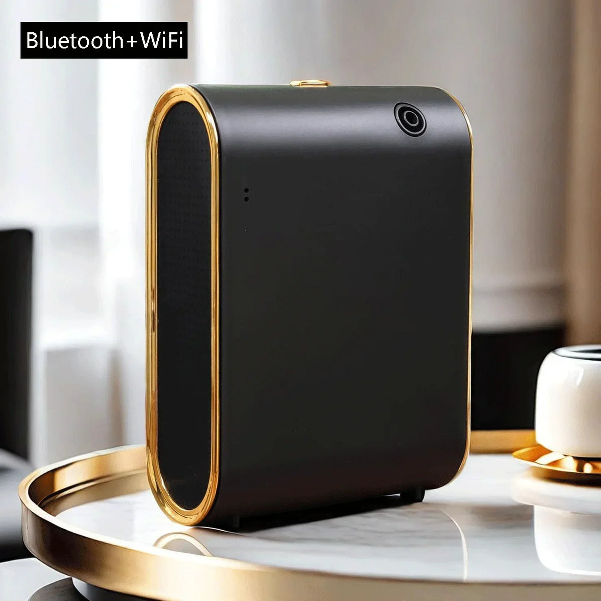 Difusor de fragrâncias para ambientes sem água, difusor de aromas inteligente, máquina elétrica para perfumar a casa, distribuidor de aromas Bluetooth de 500m³