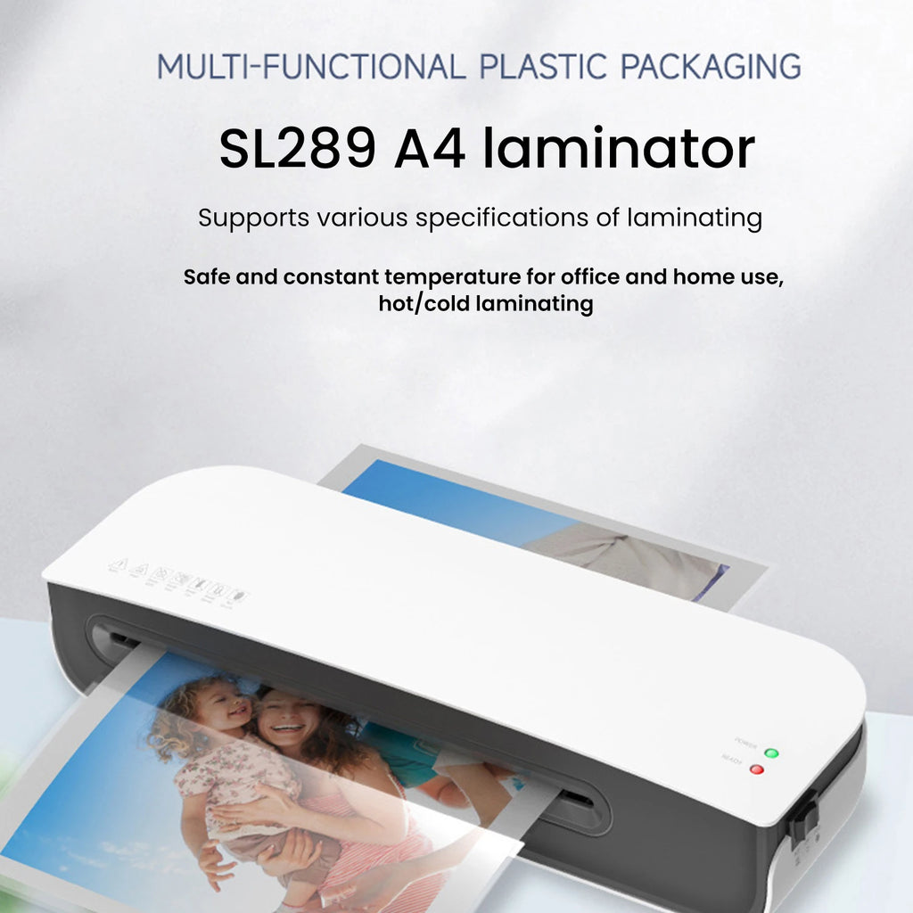 Plastificadora A4 – Quente e Fria | SL289

Plastificadora de secretária prática e rápida, ideal para proteger e conservar documentos, fotografias e outros materiais.

Características:

- Formato até A4
- Plastificação a quente e a frio
- Compatível com fo