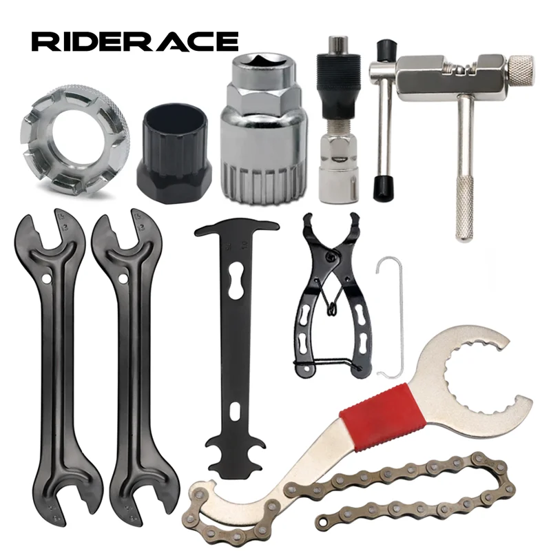 Conjunto de ferramentas para reparação de bicicletas reparação de ciclismo ao ar livre