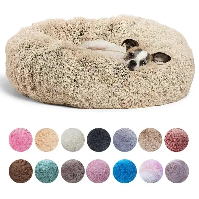 Cama super macia para cães,e para gatos, redonda, almofada, para animais de estimação