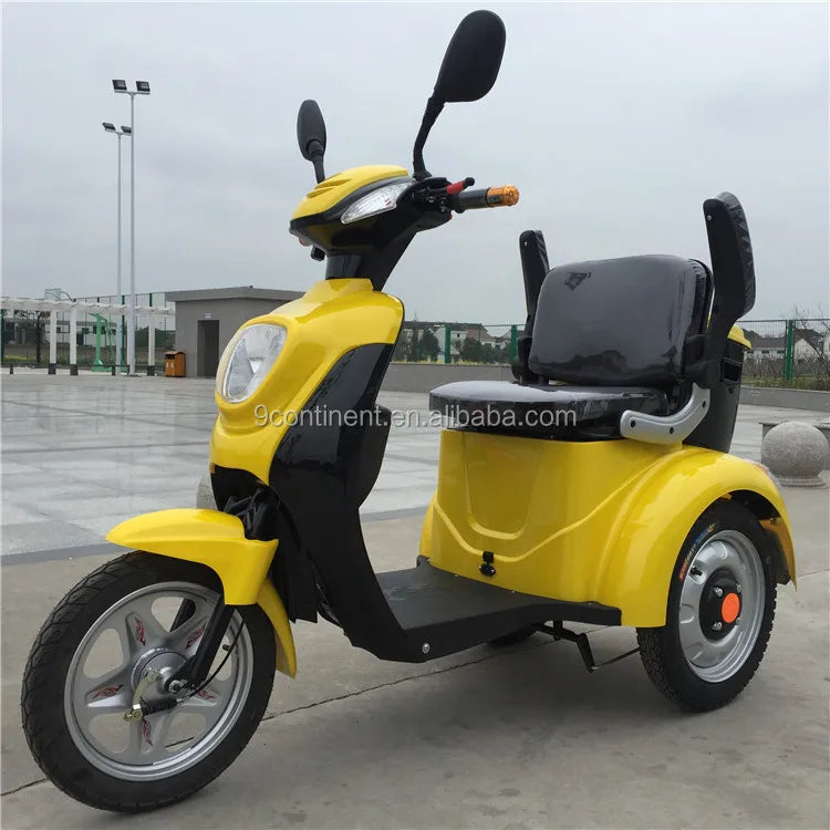 Trotinete elétrica adulto de 3 rodas, triciclo elétrico com assento