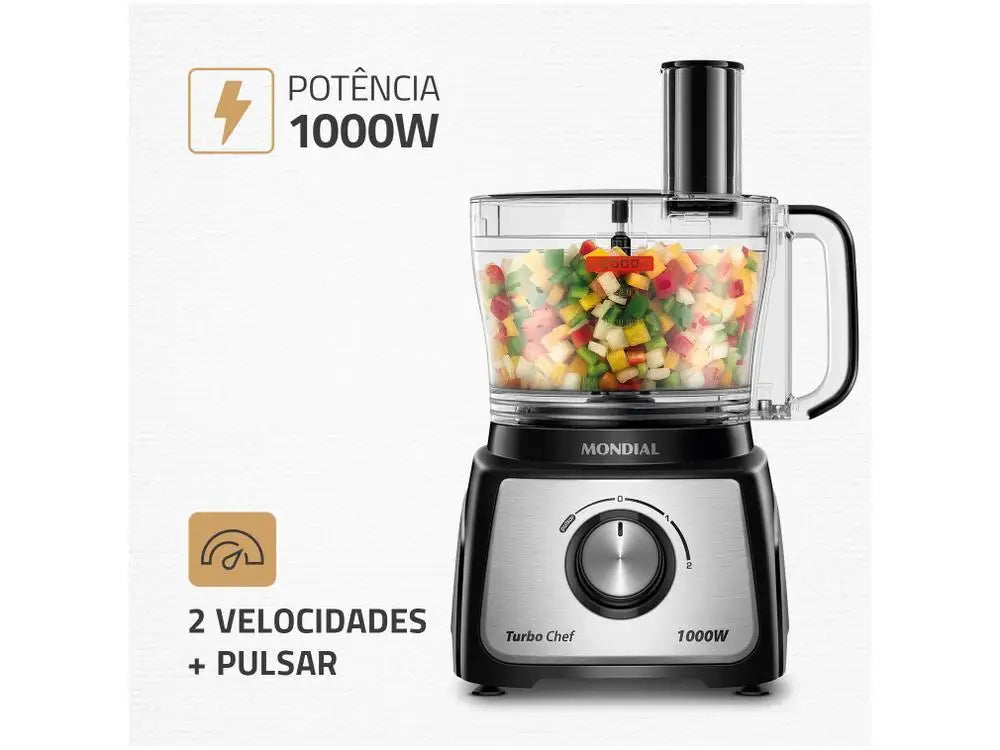 Robot de Cozinha Mondial Preto - 220V