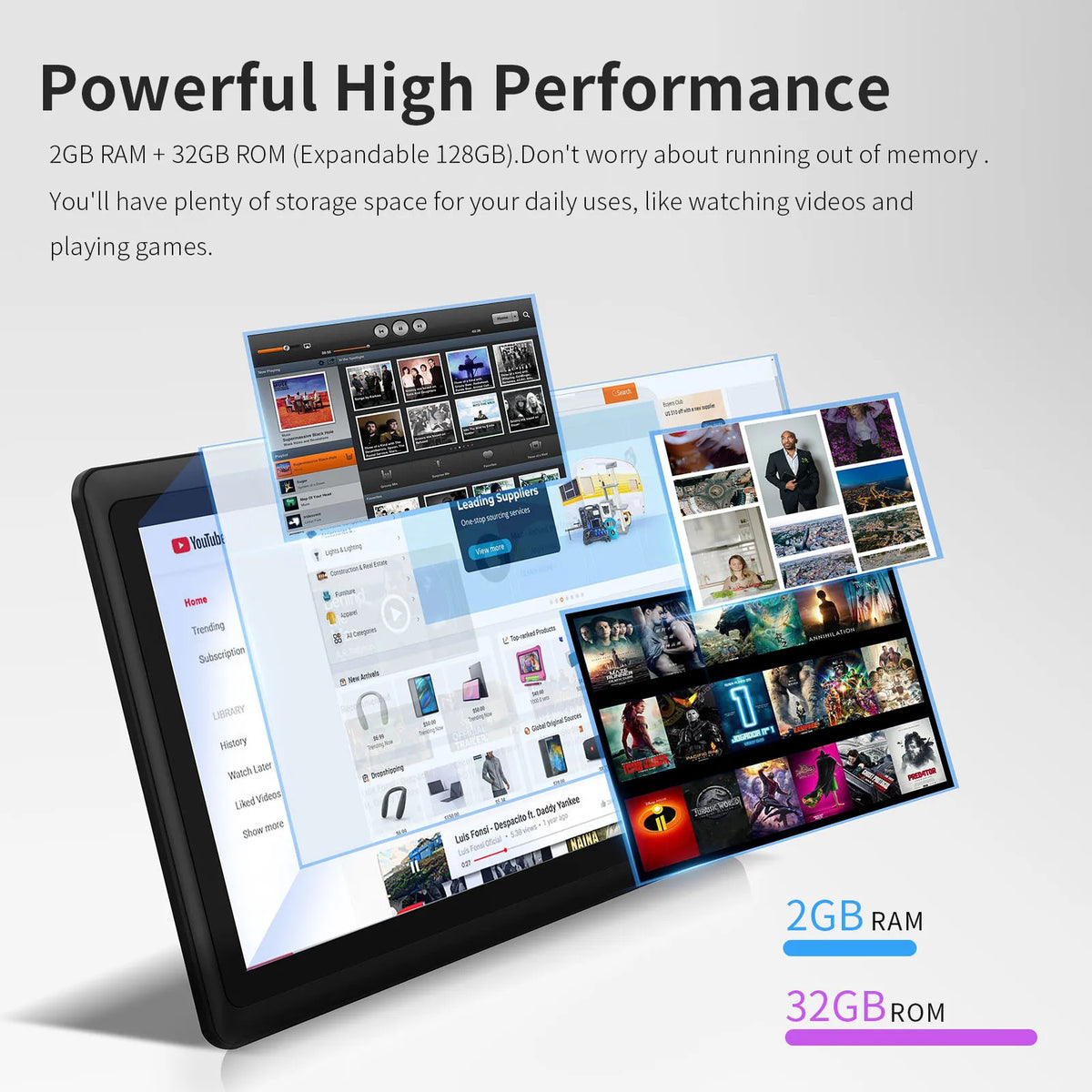 Tablet Pritom de 7 polegadas, Android 13 Quad Core, 4GB de RAM (2GB virtuais + 2GB virtuais), 32GB de ROM, Wi-Fi, câmara dupla, USB-C, com capa em pele
