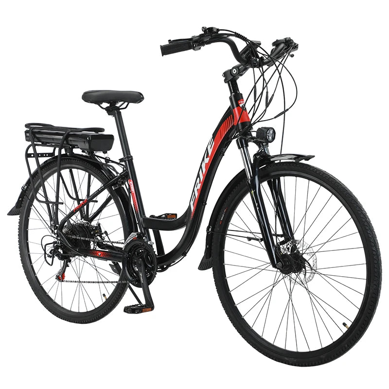 Bicicleta elétrica de senhora de 28 polegadas, 21 velocidades, para estudantes, de adulto, em liga de alumínio, para uso urbano. Envio direto da fábrica