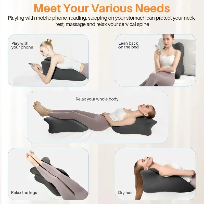Almofada multifuncional para cabeceira, ideal para leitura em decúbito ventral, utilização com telemóvel e para dormir