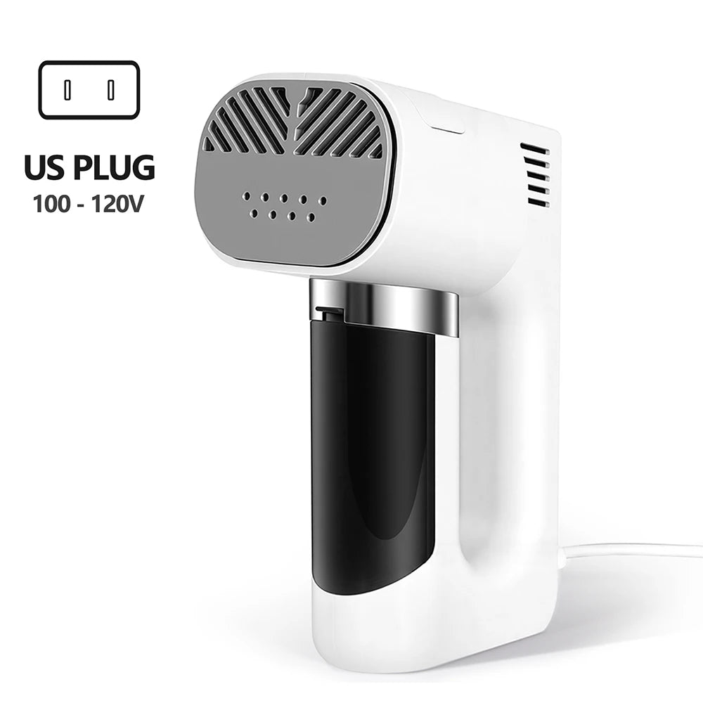 Ferro a vapor portátil 2 em 1 de 1200 W com dupla função de vapor e sucção, remove rapidamente as rugas