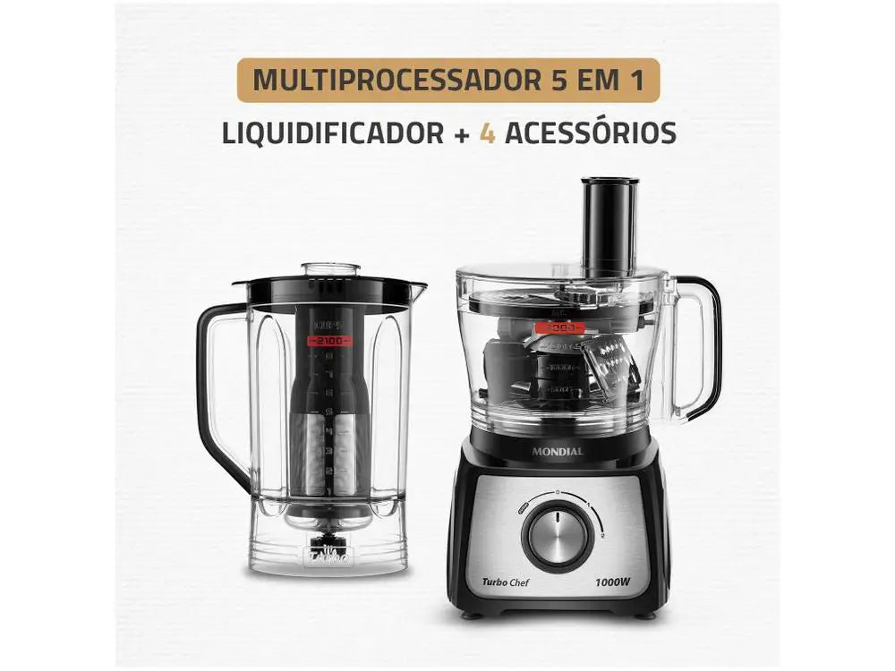 Robot de Cozinha Mondial Preto - 220V