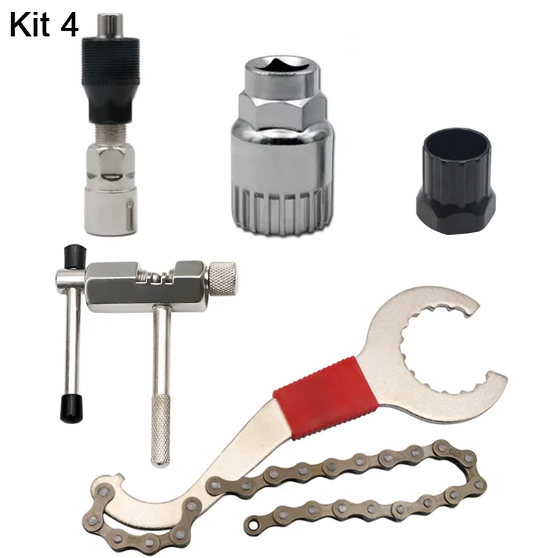 Conjunto de ferramentas para reparação de bicicletas reparação de ciclismo ao ar livre