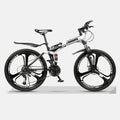 Bicicleta de montanha para adulto, bicicleta de montanha dobrável de 26", bicicleta de montanha BTT suspensão total