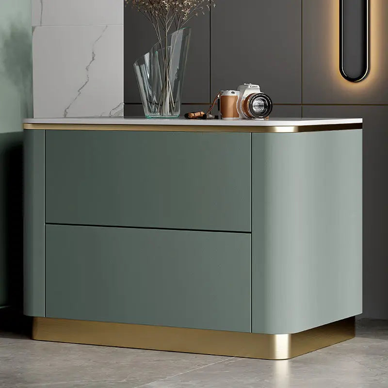 Mesa de cabeceira leve e luxuosa de estilo italiano, fabricada em madeira maciça, ideal para sala de estar e quarto