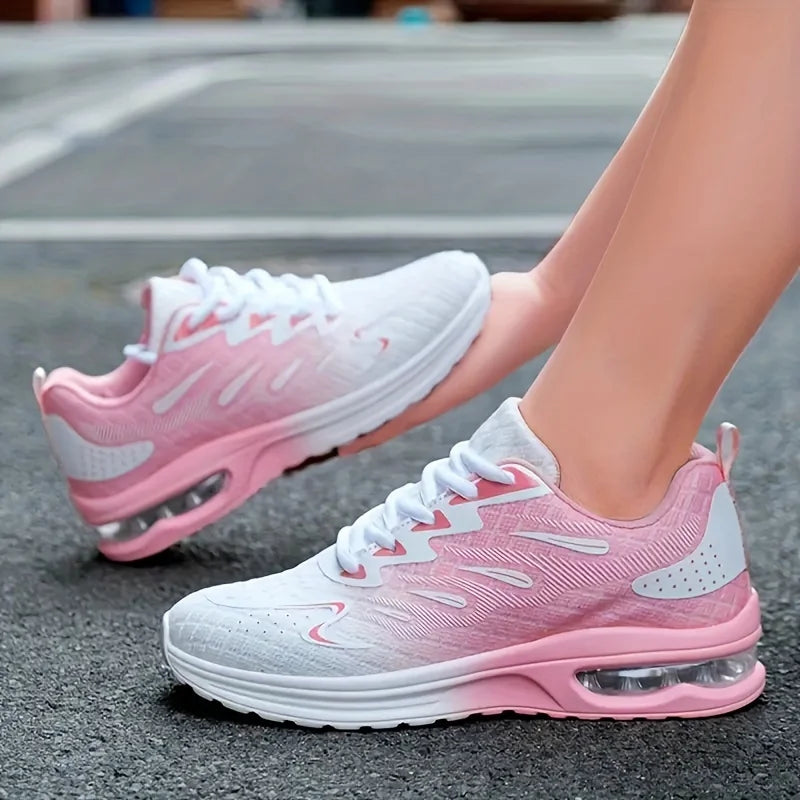 Ténis casuais de mulher plus size em malha respirável,leves e com amortecimento para todas as estações.