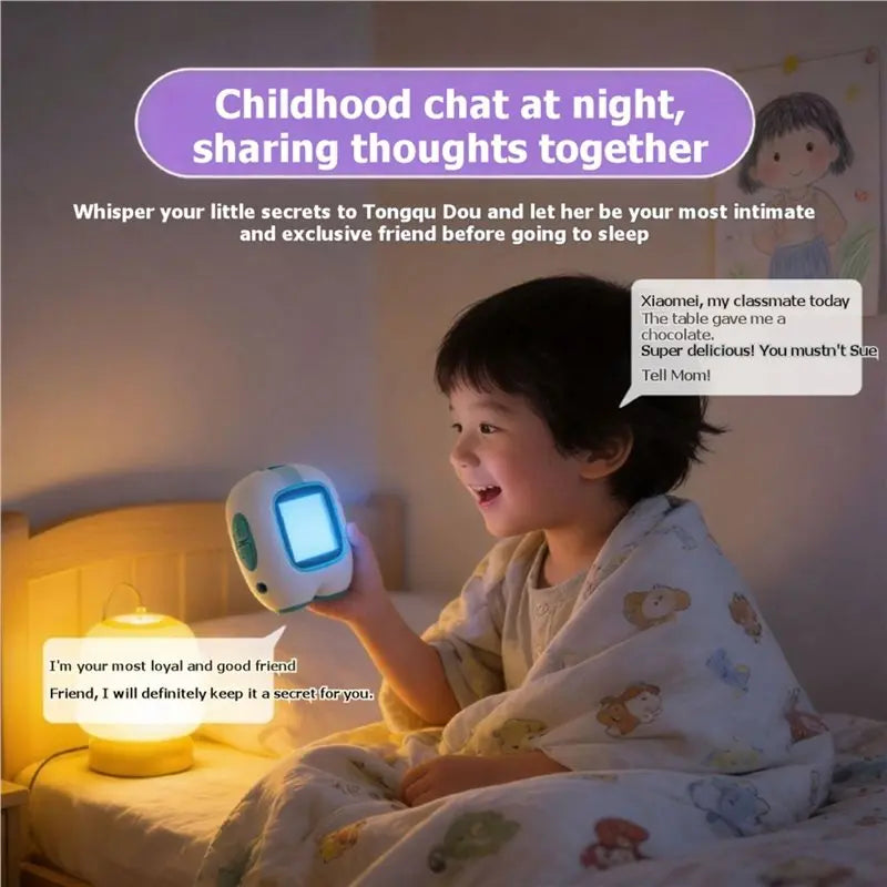 Robô Inteligente com IA, Assistente de Voz Interativo, Versão Wi-Fi, Relógio Inteligente com Reconhecimento de Imagem e Funcionalidade de Narração de Histórias
