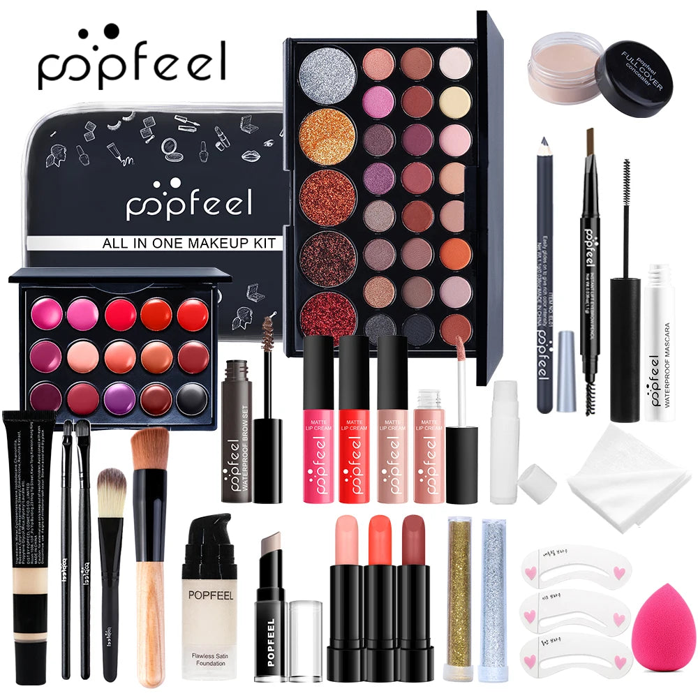 Kit de Maquilhagem Profissional Tudo-em-Um Popfeel