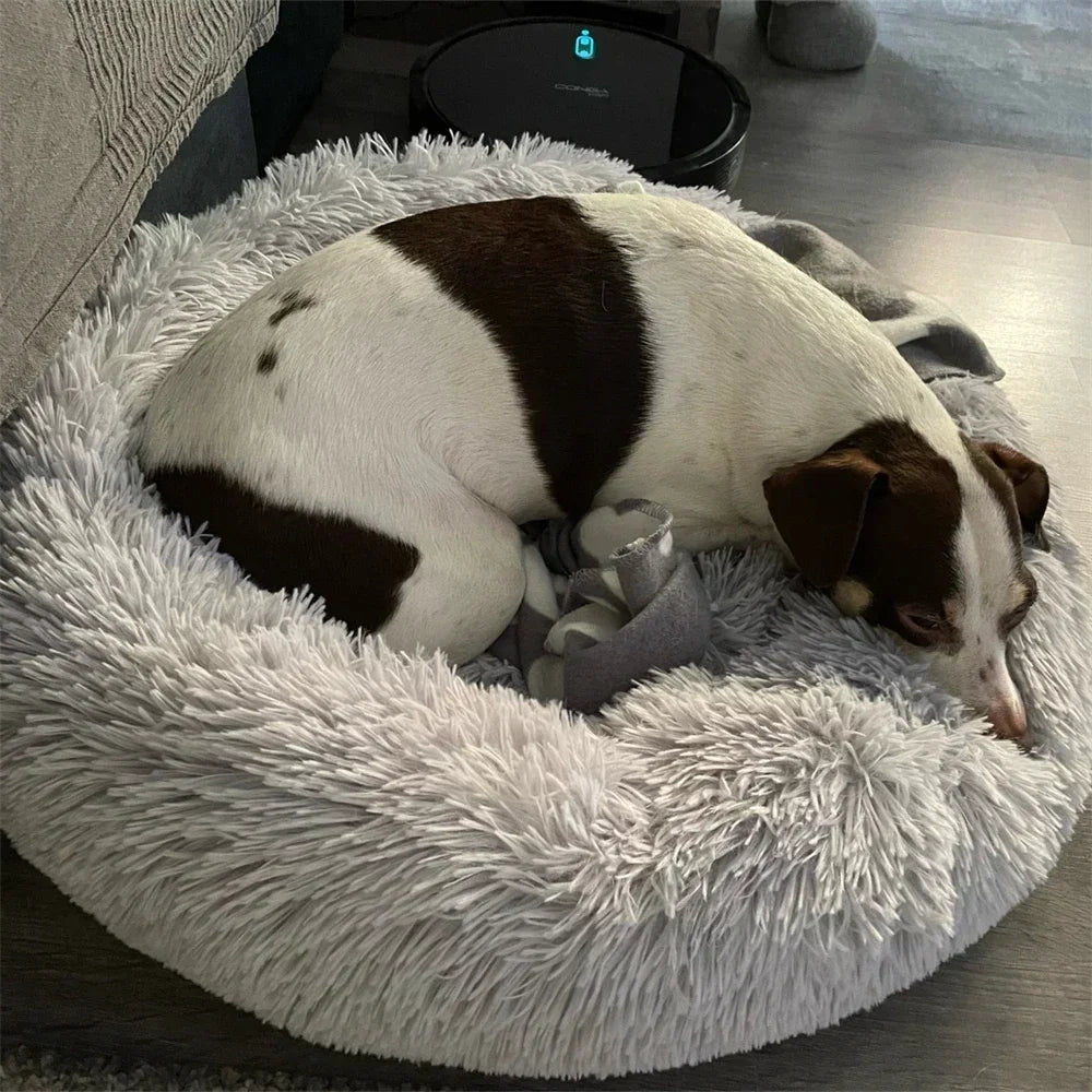 Cama super macia para cães,e para gatos, redonda, almofada, para animais de estimação