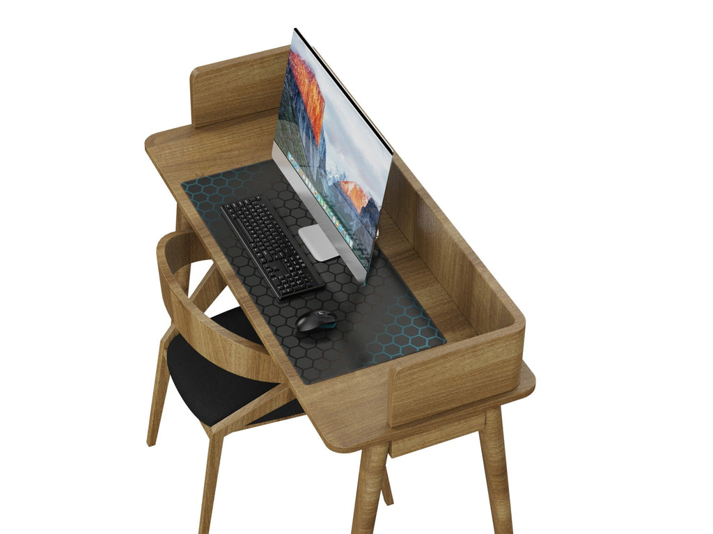 Tapete para rato Techancy 40 x 90 cm, TW2775, borracha antiderrapante, adequado para jogos de PC, preto
